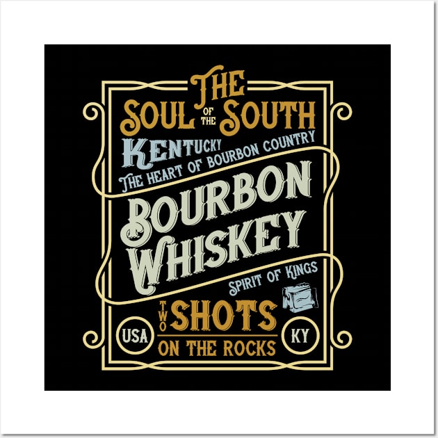 Bourbon whiskey Wall Art by Design by Nara